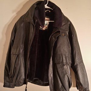 Vintage 90's Black leather jacket